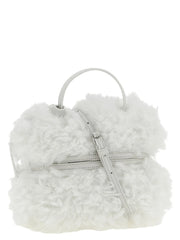 Moschino White Leather Handbag