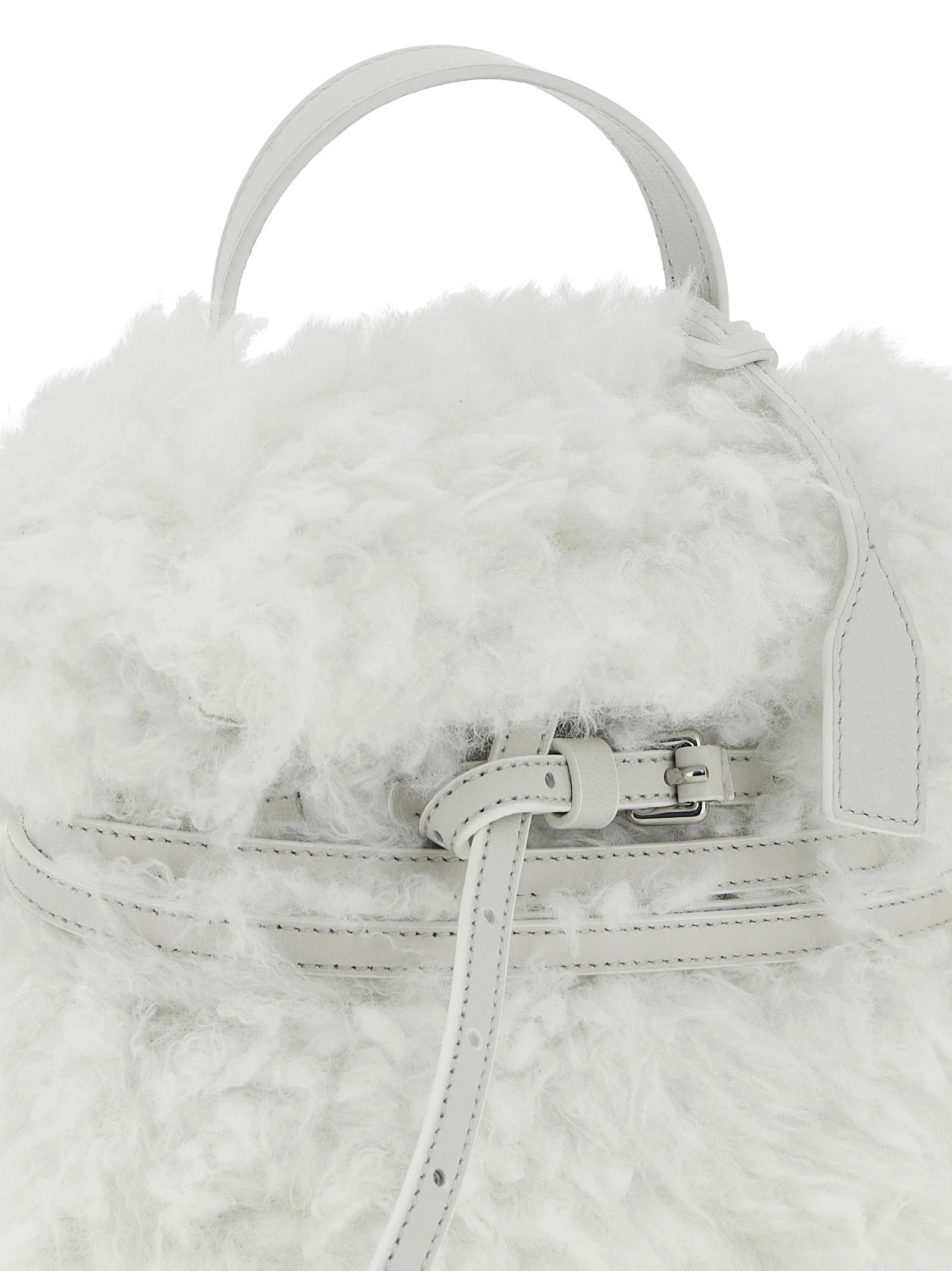 Moschino White Leather Handbag