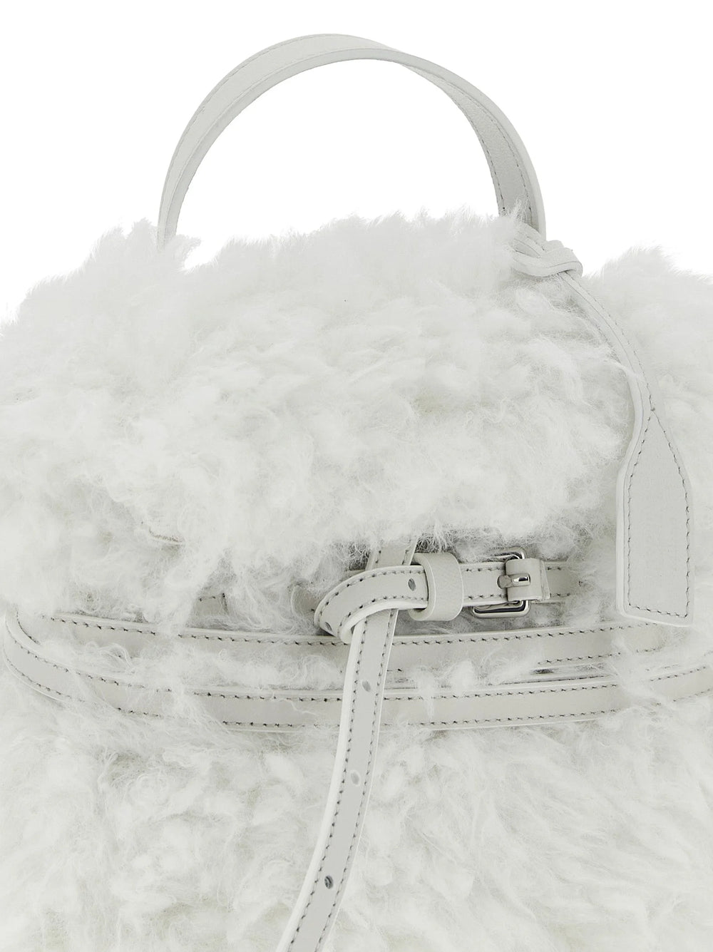 Moschino White Leather Handbag