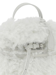Moschino White Leather Handbag