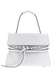 Moschino White Napa Leather / Calf Bos Taurus Shoulder Bag