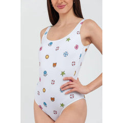 Moschino White Polyester One-Piece Swimsuit - S