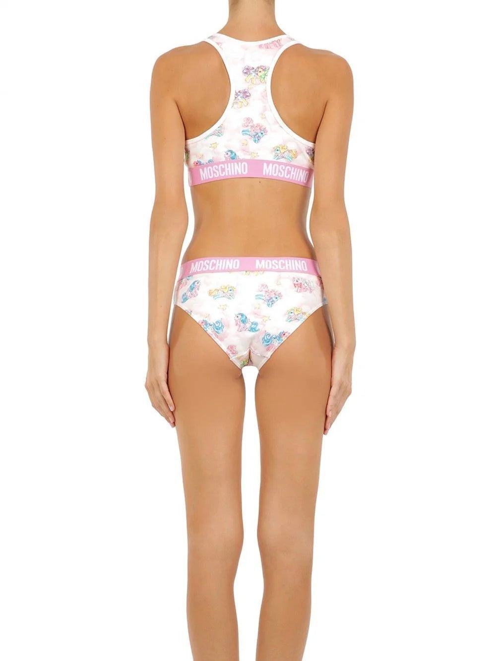 Moschino White Two-Piece Sleepwear My Little Pony Bikini - Women’s Underwear Slips
