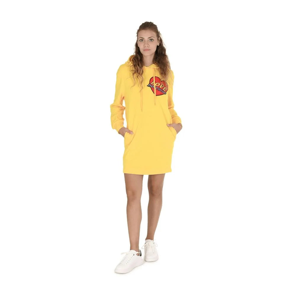 Moschino Yellow Cotton Casual Dress - IT44
