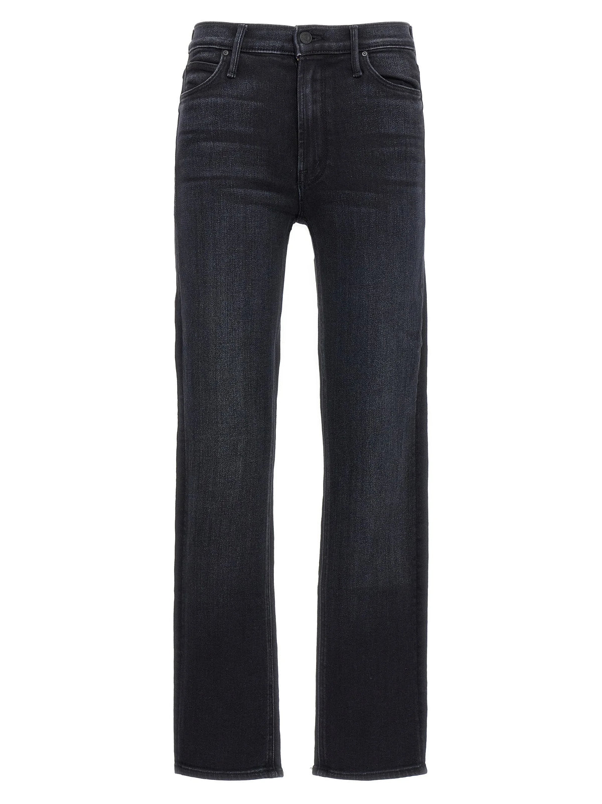 Mother Denim Black Cotton Slim Fit Jeans - 26