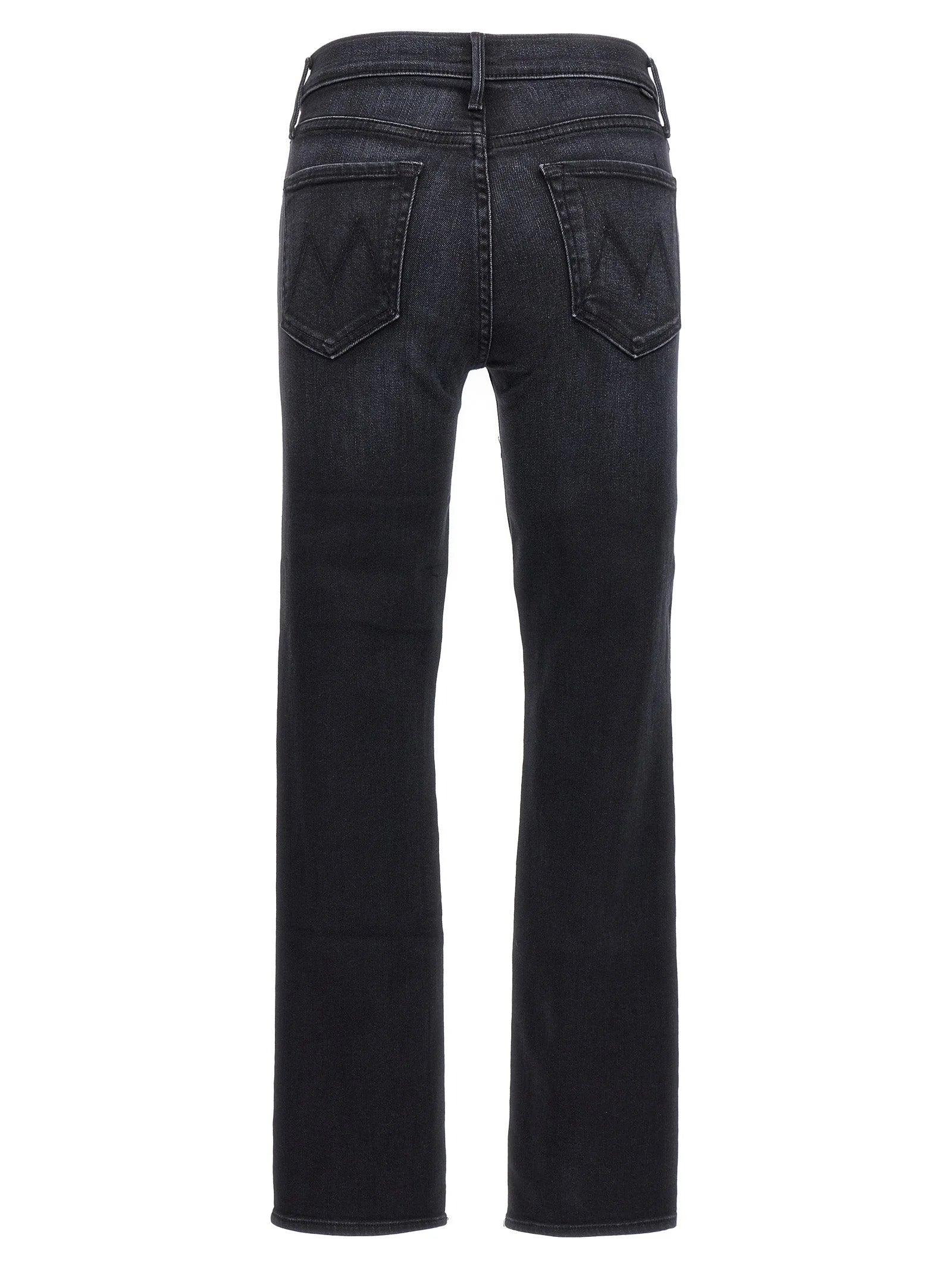 Mother Denim Black Cotton Slim Fit Jeans - 26