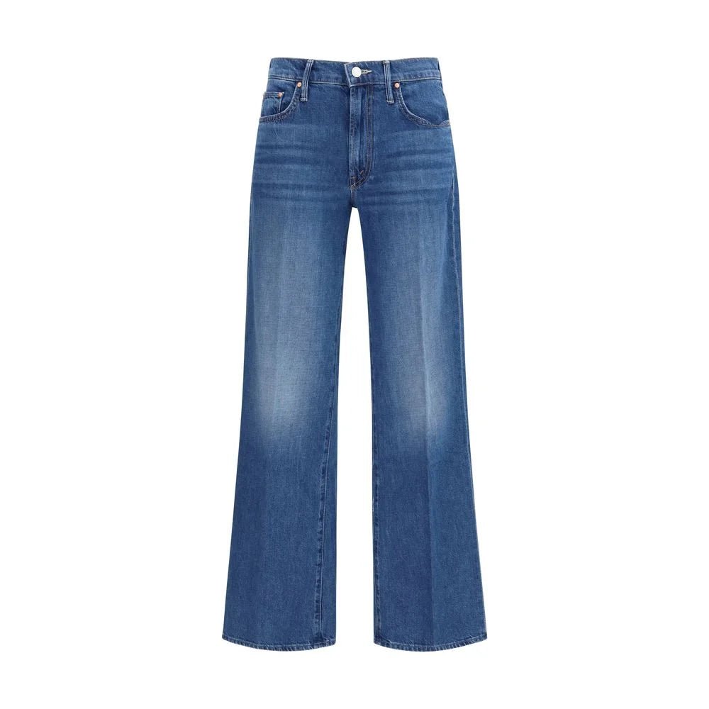 Mother Denim Blå Bomulls Jeans Avslappet Passform