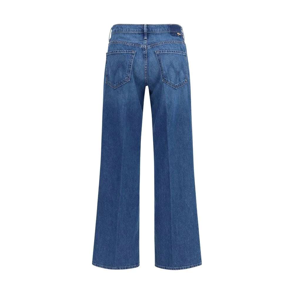 Mother Denim Blå Bomulls Jeans Avslappet Passform