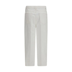 Mother Denim White Cotton Bootcut Jeans