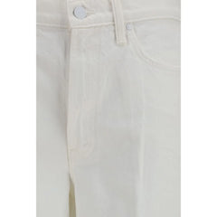Mother Denim White Cotton Bootcut Jeans