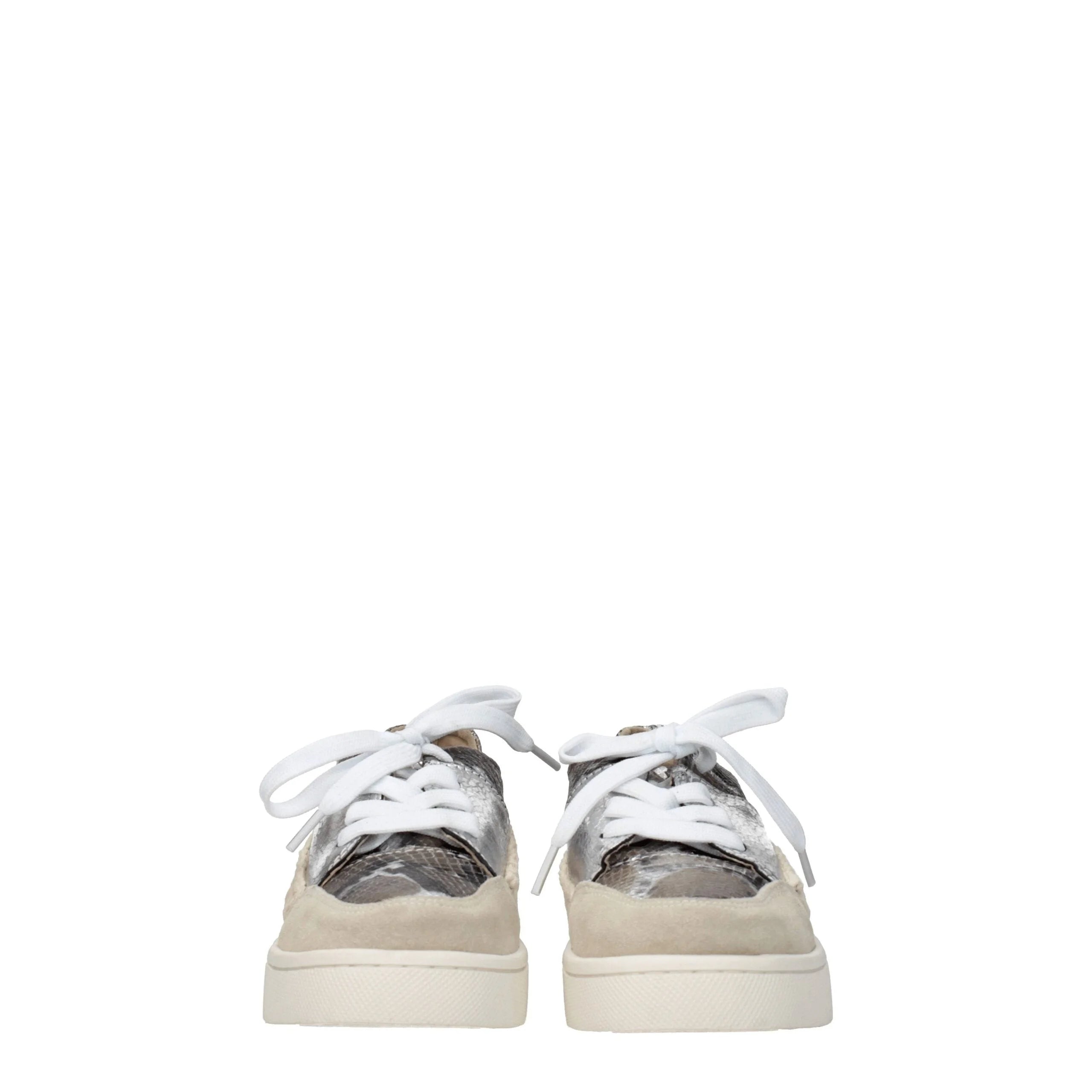 Mou Gray Leather Low Tops - EU36/US6