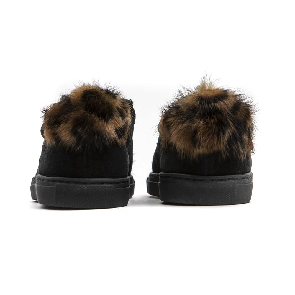 Mr&Mrs Italy Black Leather Women Sneaker - Sneakers