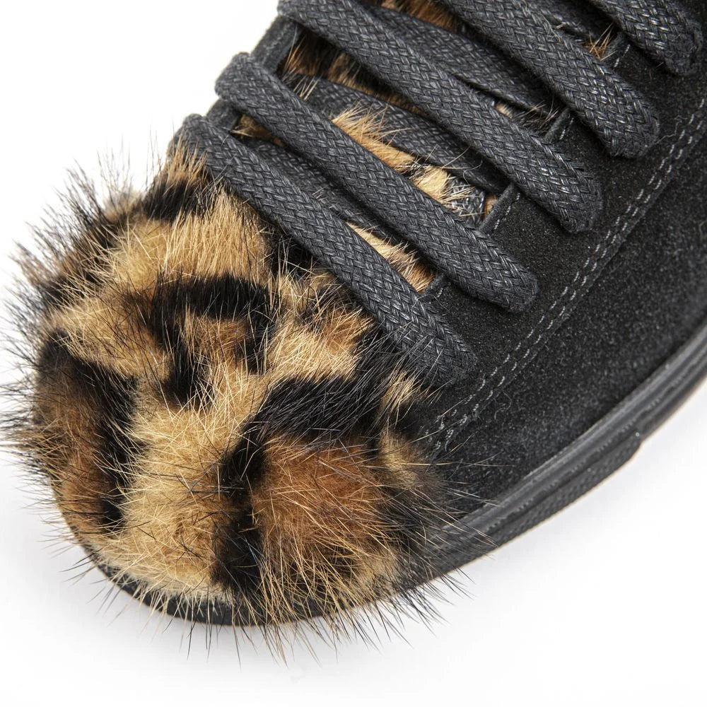 Mr&Mrs Italy Black Leather Women Sneaker - Sneakers