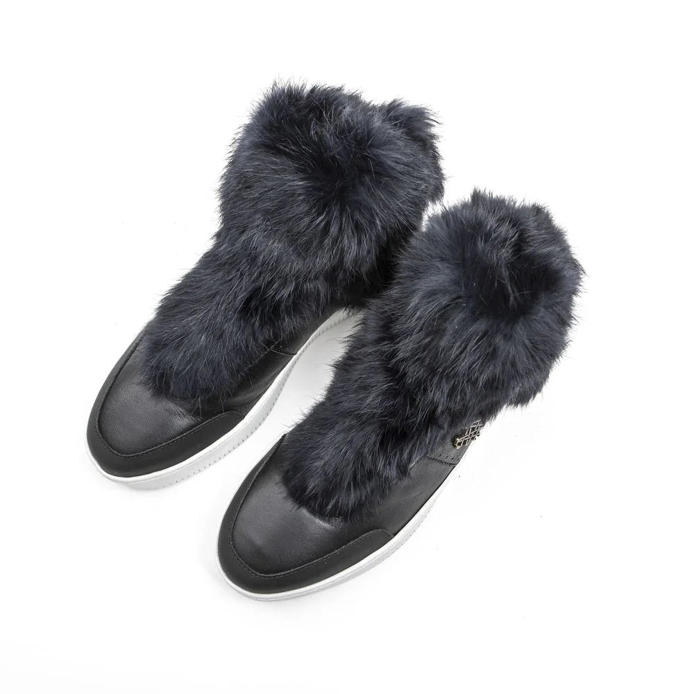 Mr&Mrs Italy Blue Cotton Women Sneaker - EU39/US9 - Sneakers