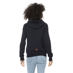 Mr&Mrs Italy Blue Cotton Women Sweatshirt Top