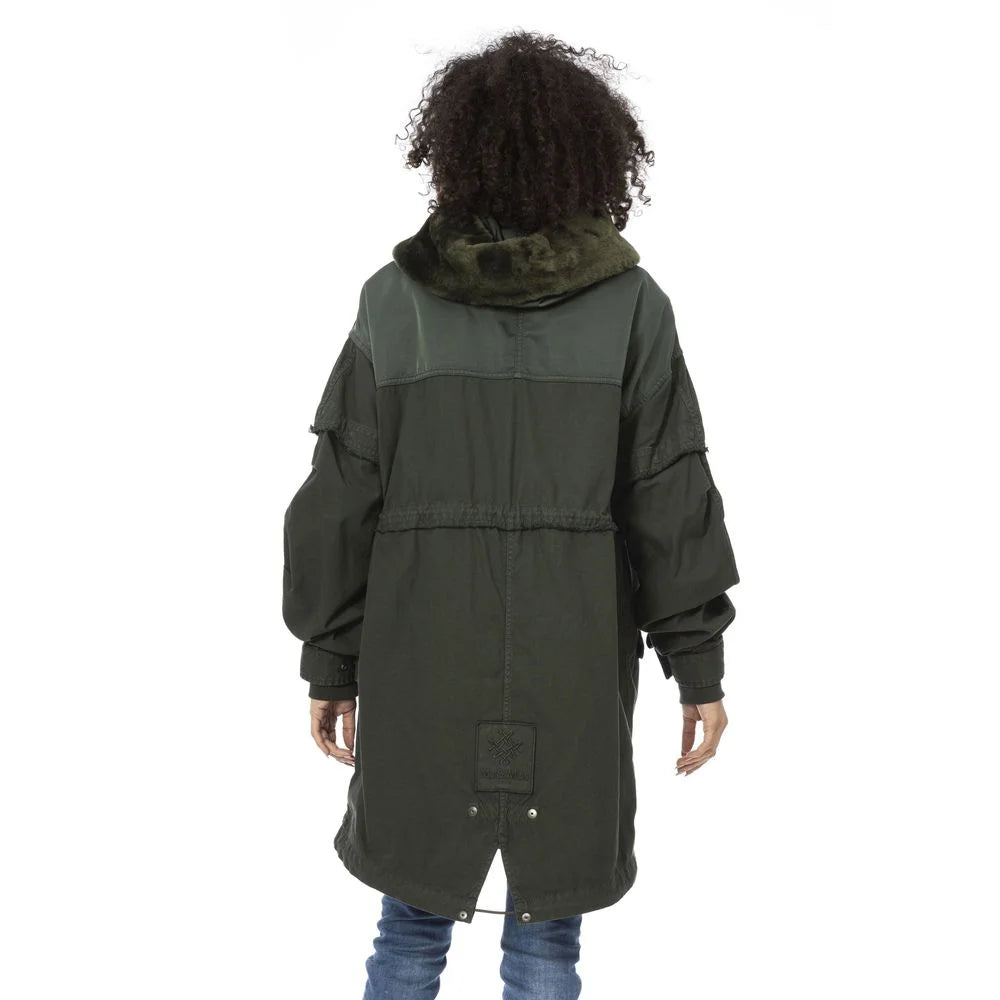 Mr&Mrs Italy Green Cotton Women Parka - Parkas