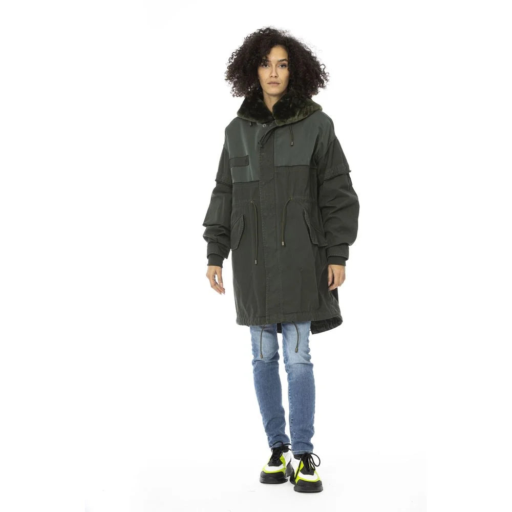 Mr&Mrs Italy Green Cotton Women Parka - Parkas