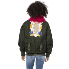 Mr&Mrs Italy Green Polyamide Women Bomber Jacket - XS - Bomber Jackets