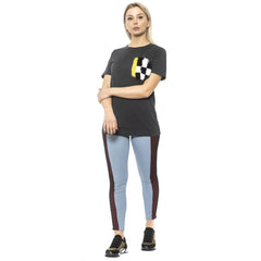 Mr&Mrs Italy Light Blue Cotton Women Leggings - S