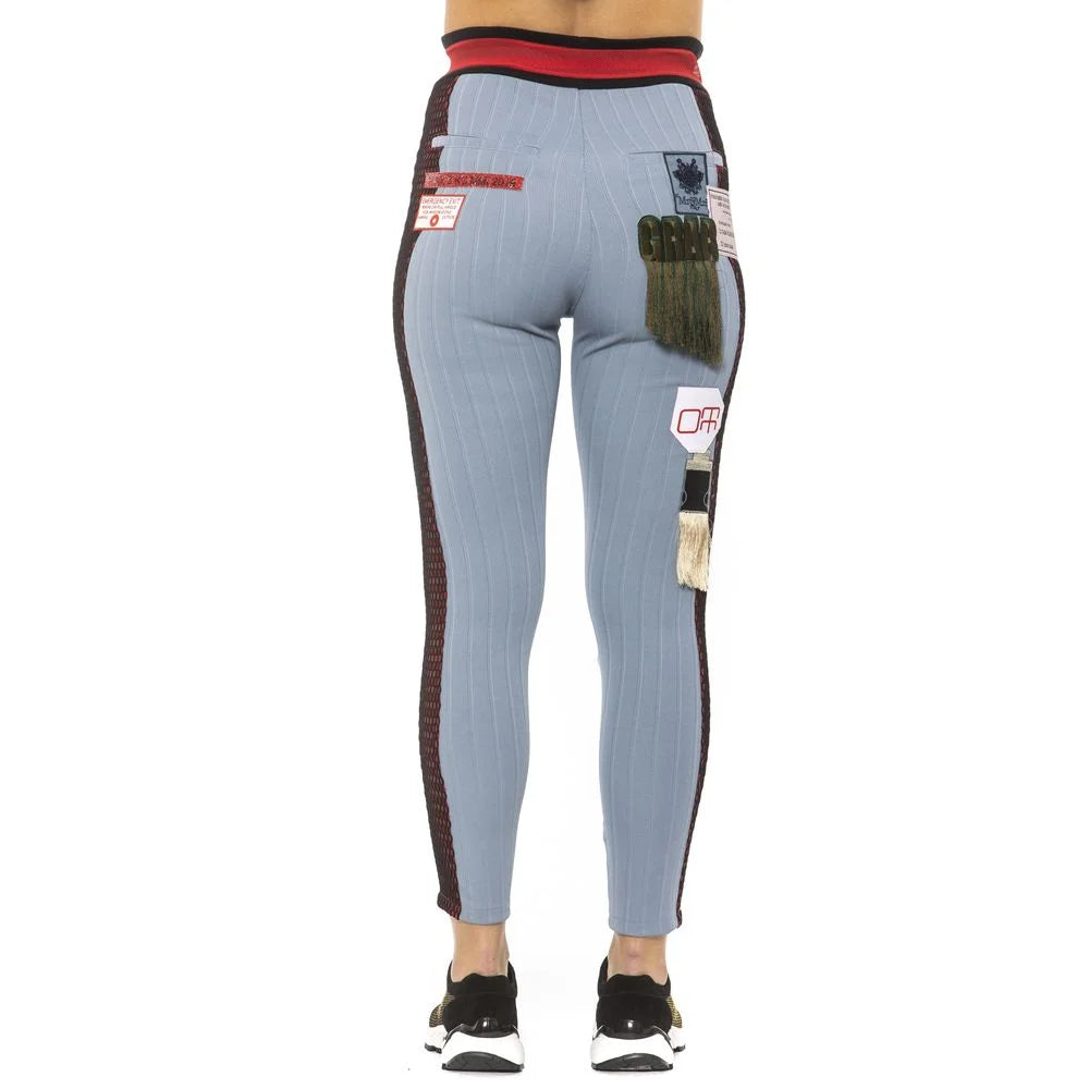 Mr&Mrs Italy Light Blue Cotton Women Leggings - S