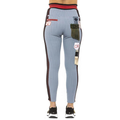 Mr&Mrs Italy Light Blue Cotton Women Leggings - S