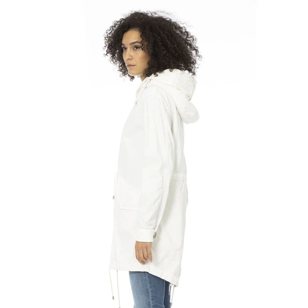 Mr&Mrs Italy White Cotton Women Parka - Parkas