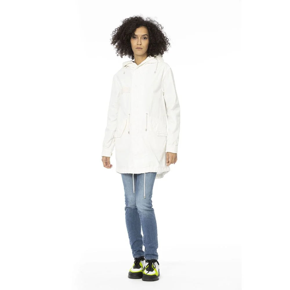 Mr&Mrs Italy White Cotton Women Parka - Parkas