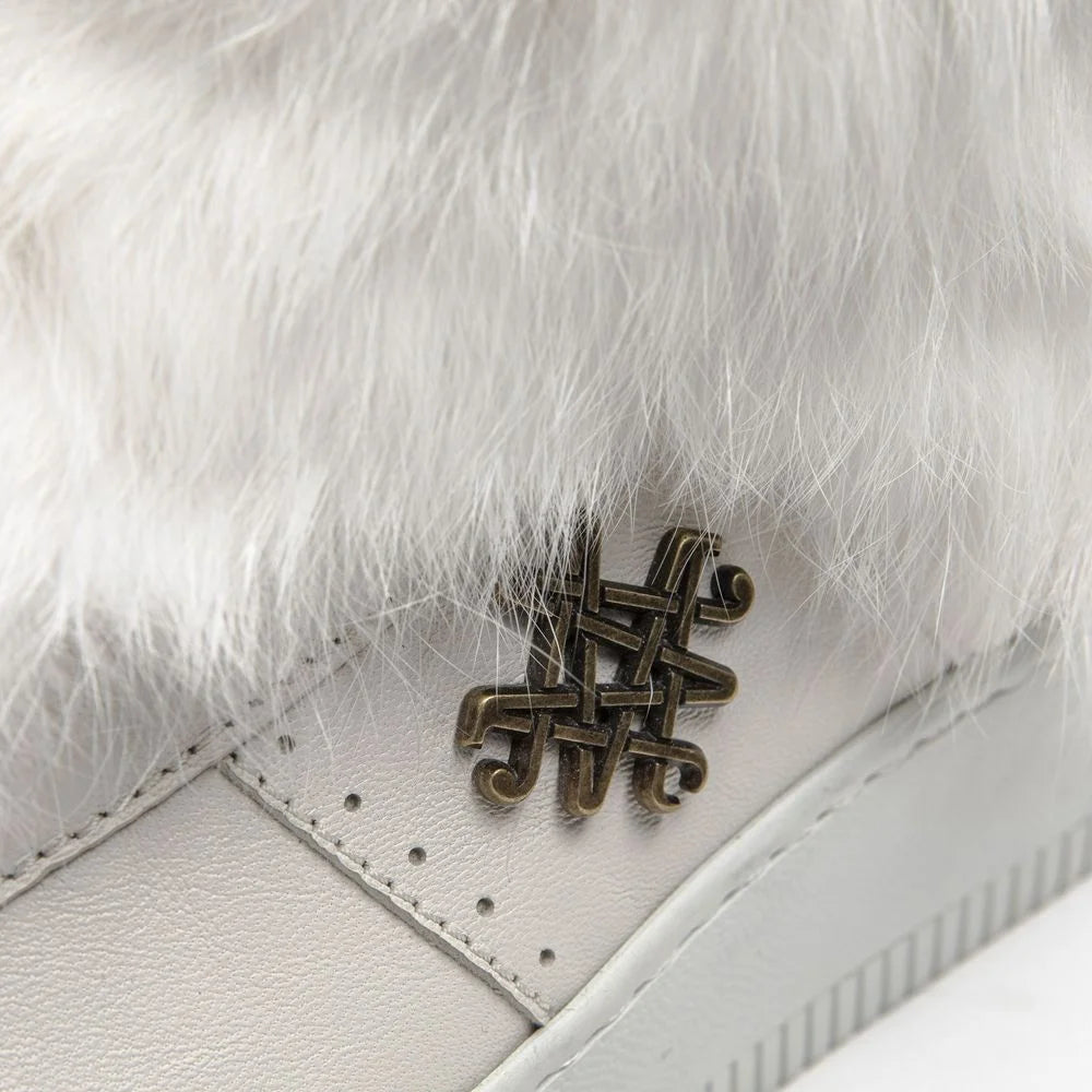 Mr&Mrs Italy White Cotton Women Sneaker - EU40/US10 - Sneakers