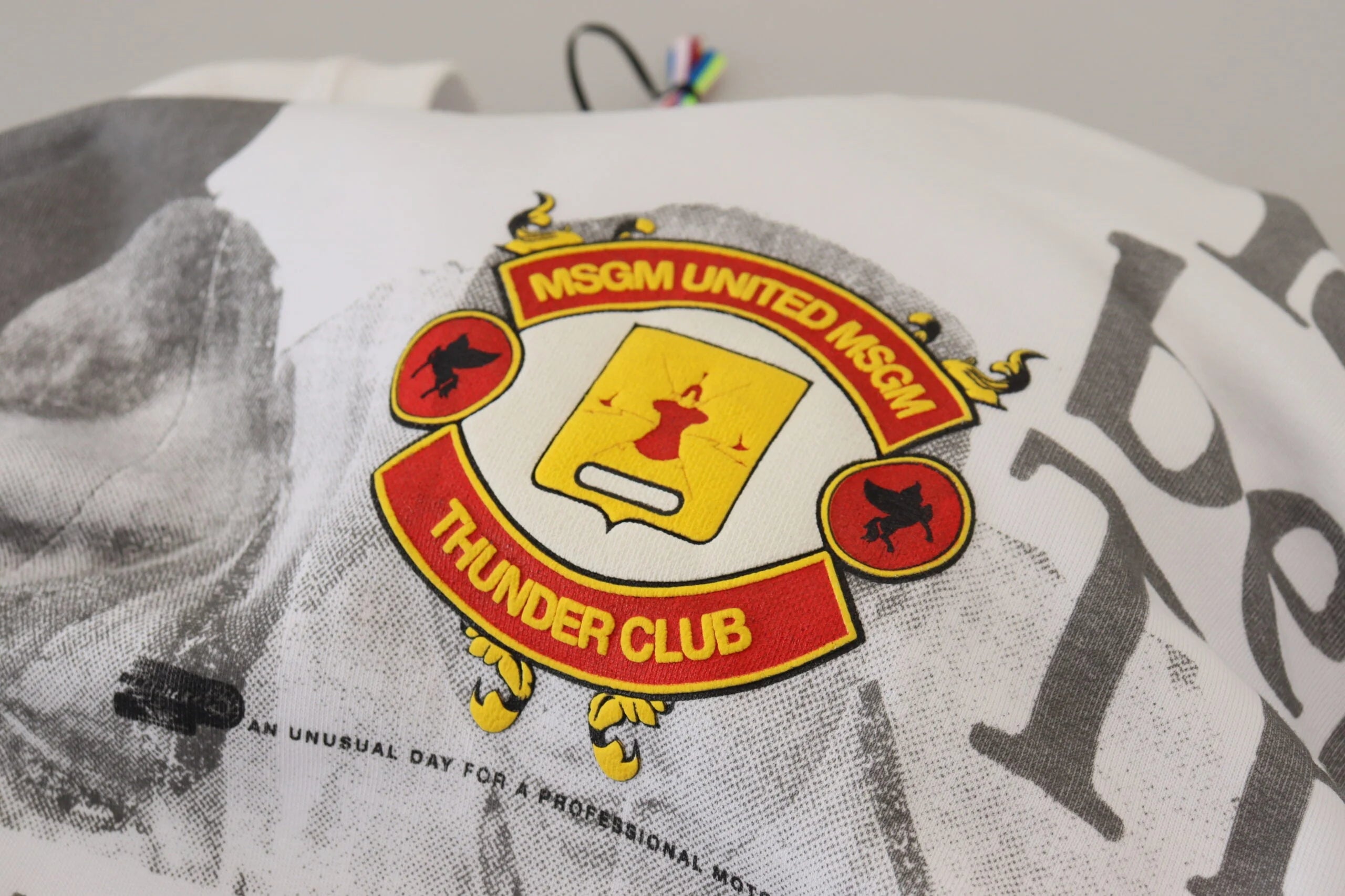 MSGM White Cotton Crewneck Pullover Sweatshirt Sweater - IT46 | S - Sweatshirts