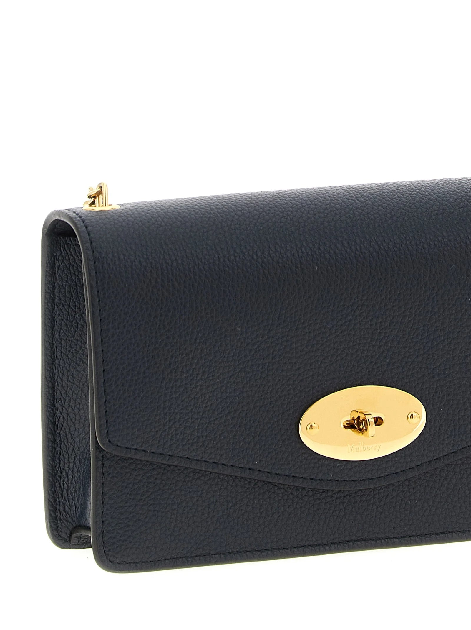 Mulberry Blue Calfskin Crossbody Bag
