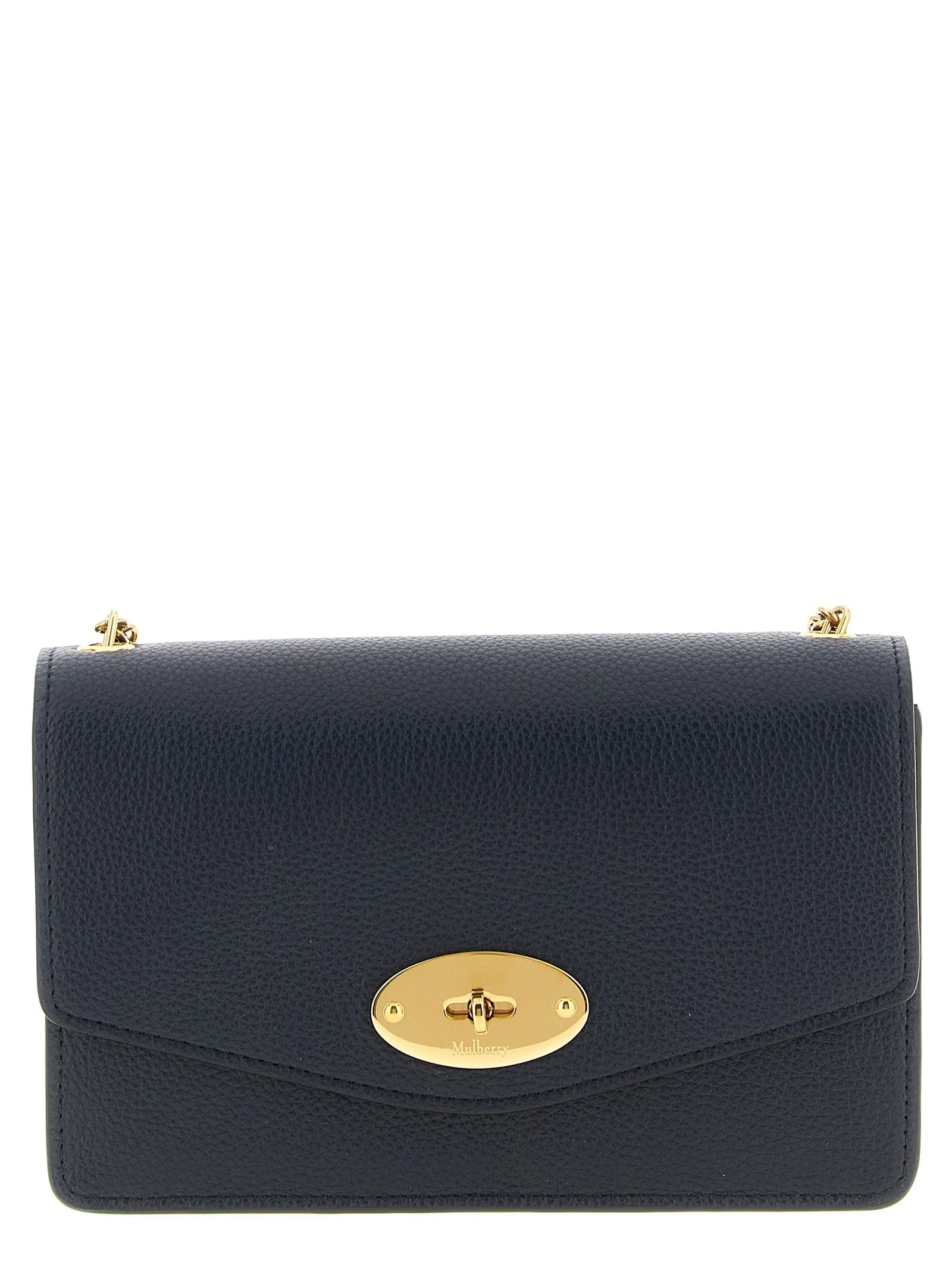 Mulberry Blue Calfskin Crossbody Bag
