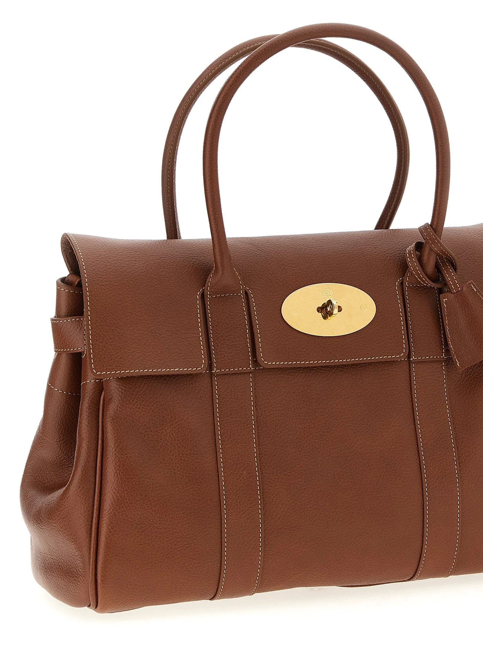 Mulberry Brown Calfskin Shoulder Bag