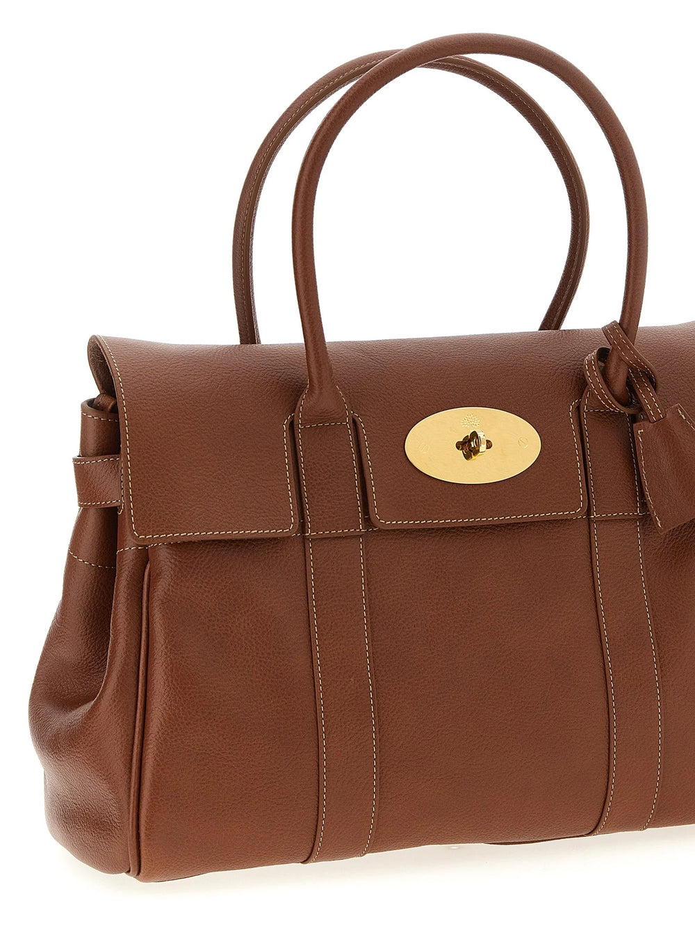 Mulberry Brown Calfskin Shoulder Bag