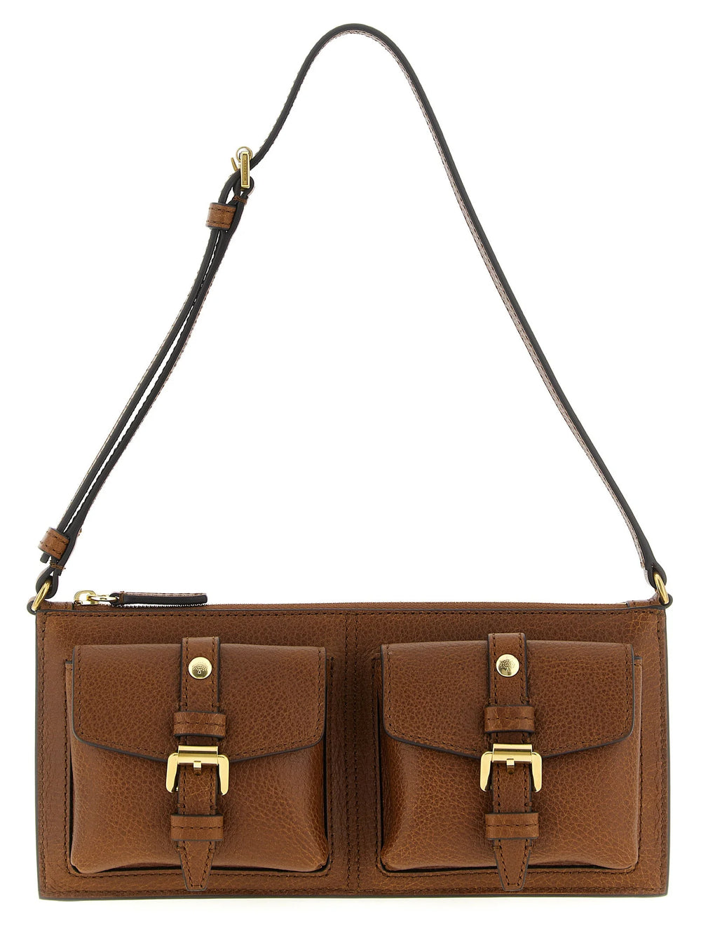 Mulberry Brown Calfskin Shoulder Bag