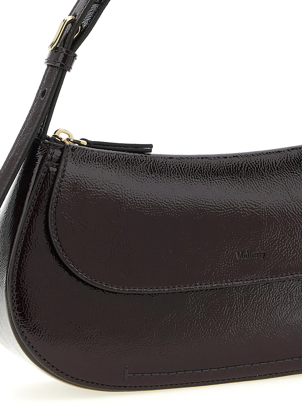 Mulberry Purple Calfskin Shoulder Bag