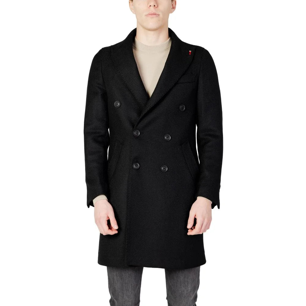 Mulish Black Polyester Coat - IT56 | 3XL