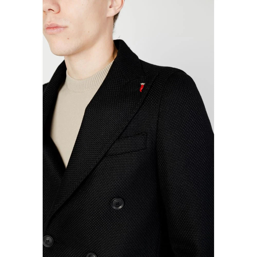 Mulish Black Polyester Coat - IT56 | 3XL