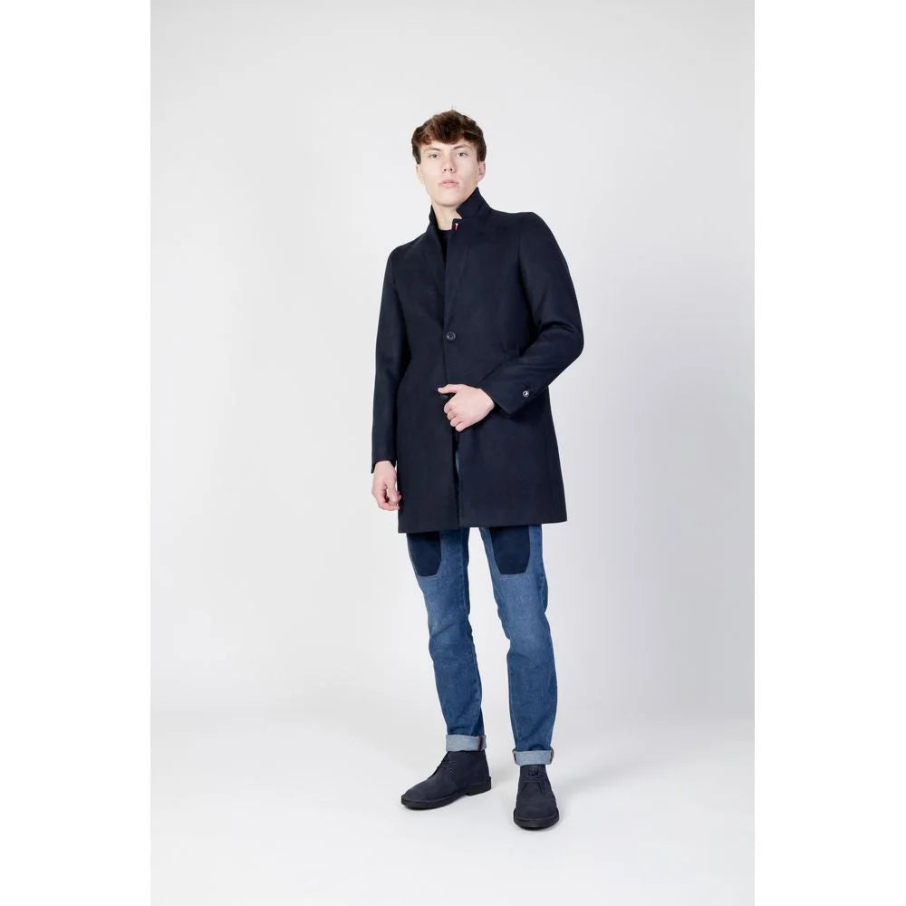 Mulish Blue Polyester Coat - IT56 | 3XL