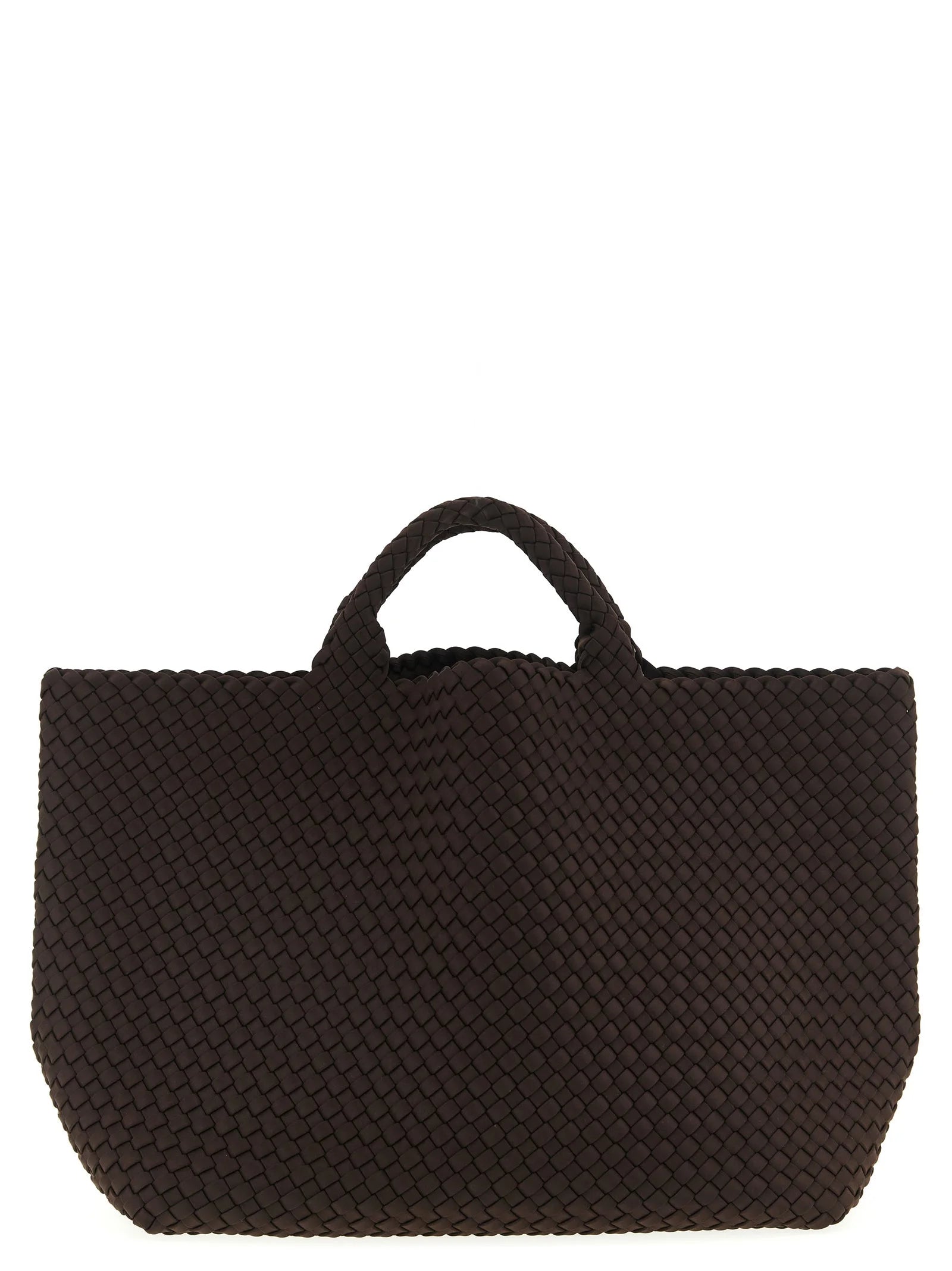 NAGHEDI Brown Neoprene Tote Bag