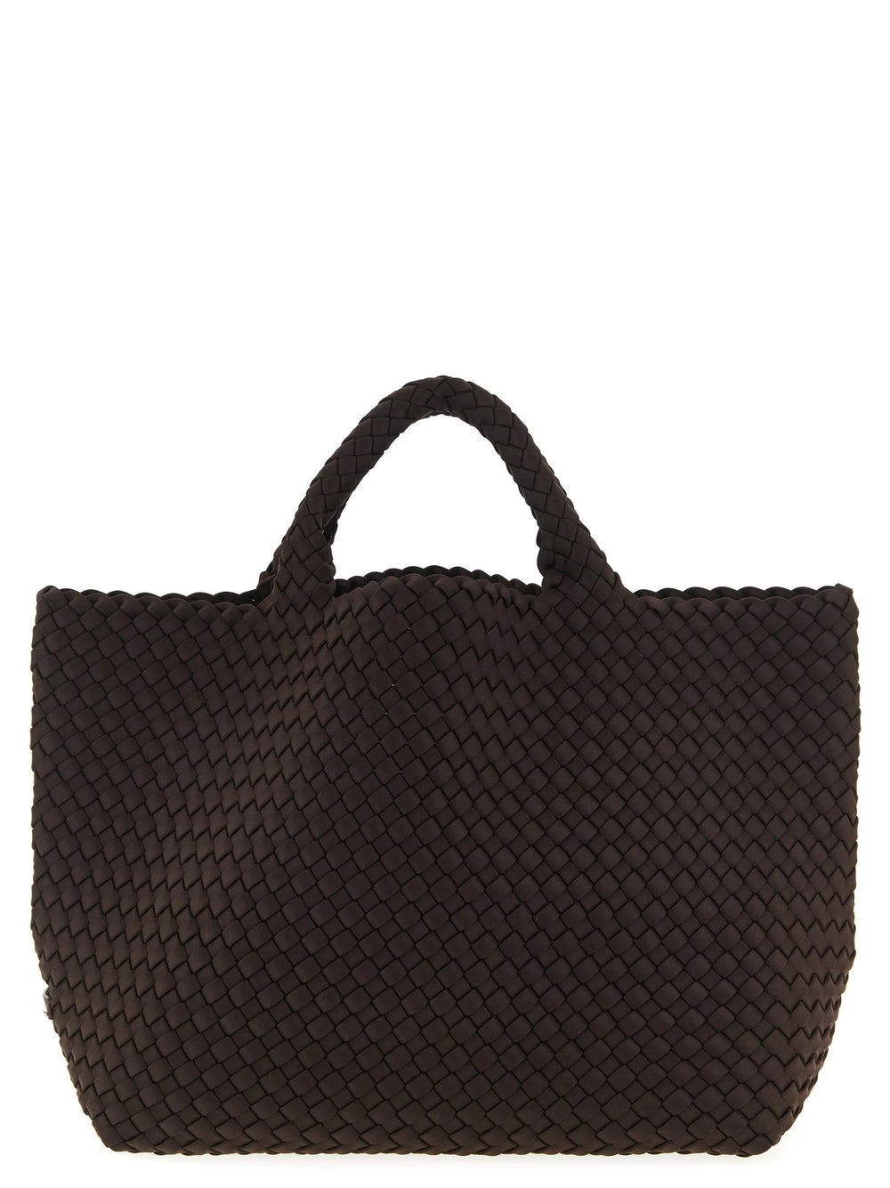 NAGHEDI Brown Neoprene Tote Bag