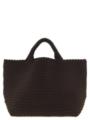 NAGHEDI Brown Neoprene Tote Bag
