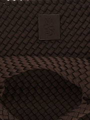 NAGHEDI Brown Neoprene Tote Bag