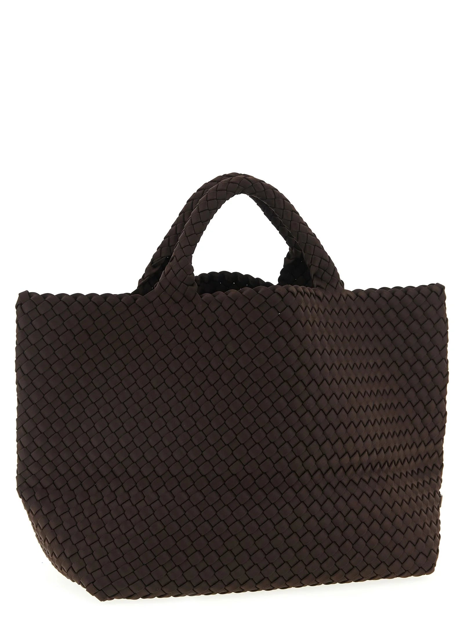 NAGHEDI Brown Neoprene Tote Bag