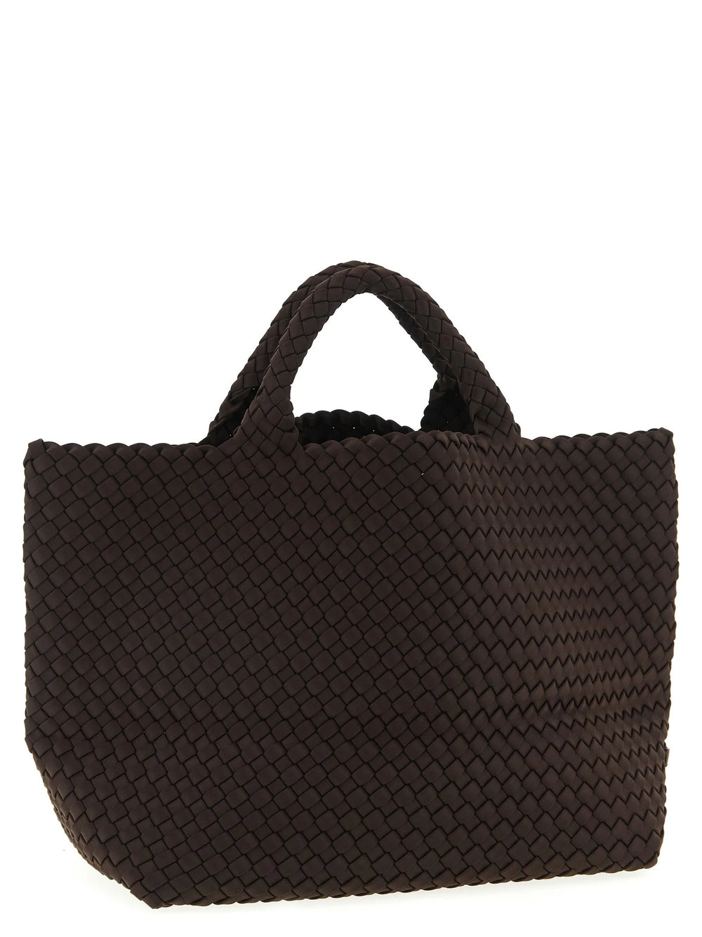 NAGHEDI Brown Neoprene Tote Bag