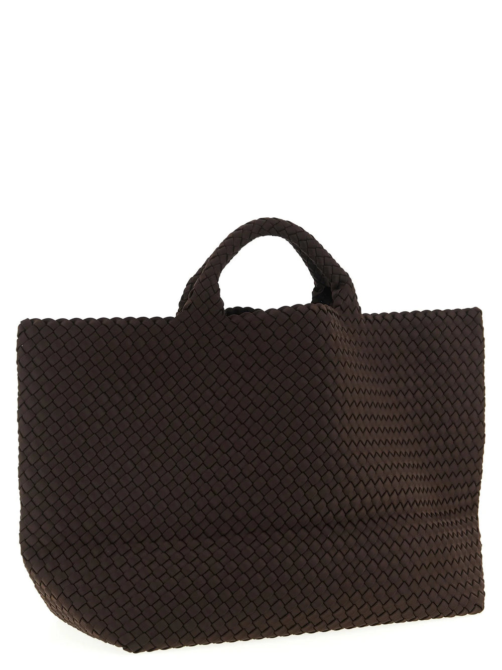 NAGHEDI Brown Neoprene Tote Bag