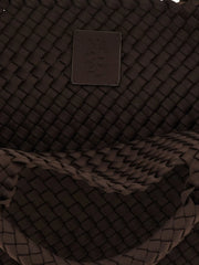 NAGHEDI Brown Neoprene Tote Bag