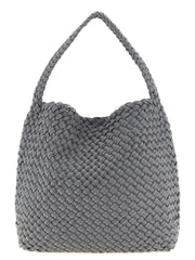 NAGHEDI Gray Nylon Shoulder Bag