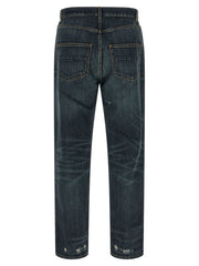 Namacheko Blue Cotton Straight-Leg Jeans