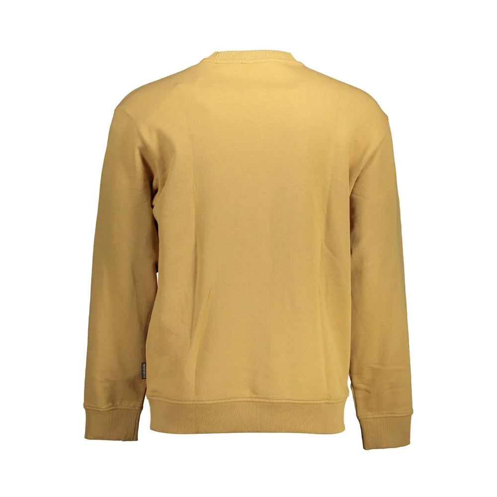 Napapijri Beige Cotton Men Sweater - XL - Sweatshirts