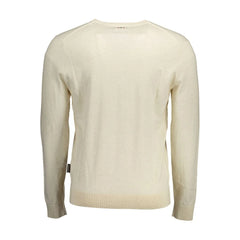 Napapijri Beige Cotton Men Sweater - XXL - Sweaters